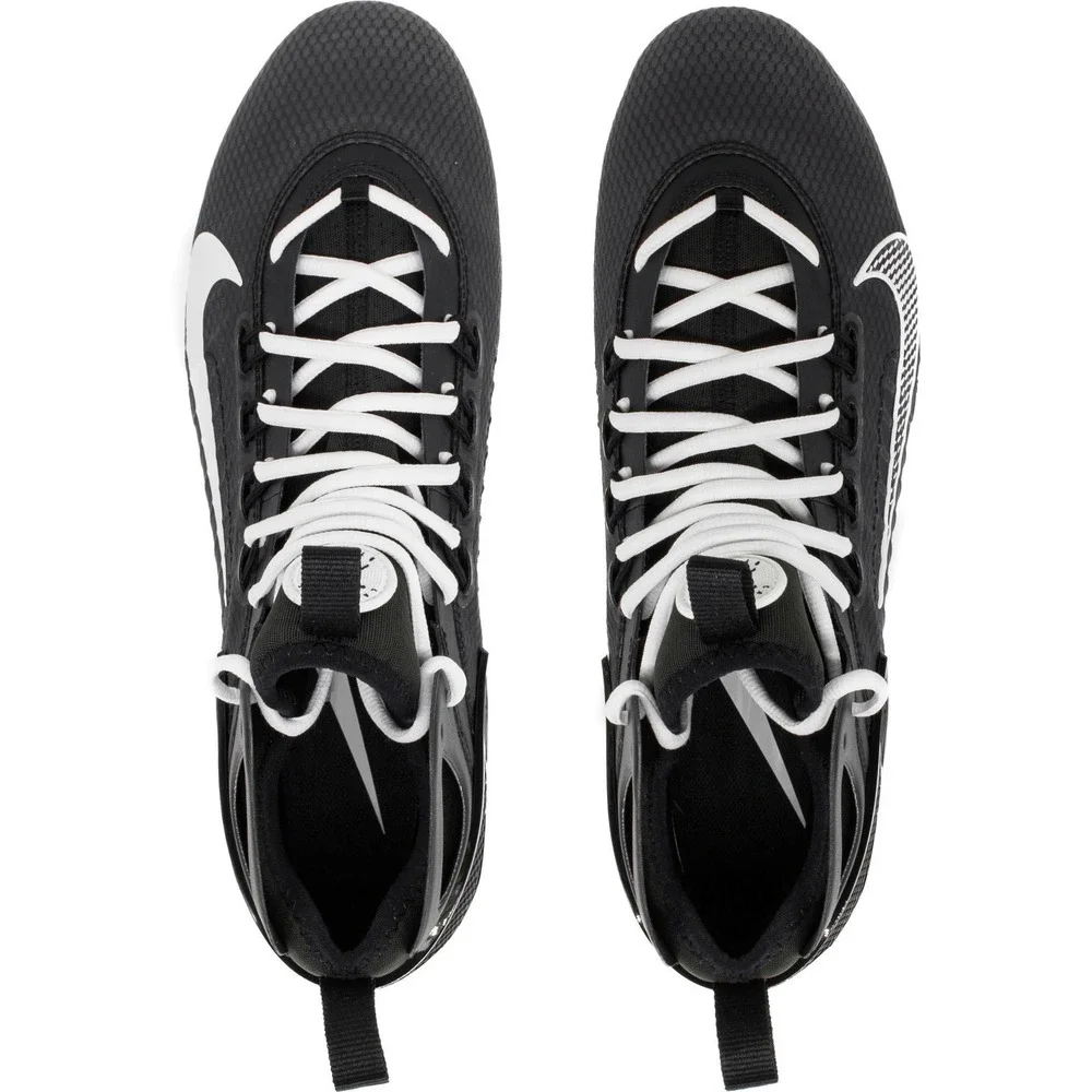Nike Huarache 9 Elite MD LAX Lacrosse Cleats Men 8.5 Black White FD0888-002 *New
